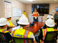  students and construction workers